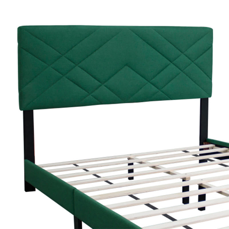 Queen Size Bed Frame With Adjustable Headboard