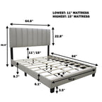 Queen Bed Frame With Adjustable Headboard - image 12