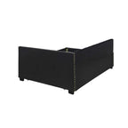 Black Upholstered Double Corner Sofa Bed Frame - image 7