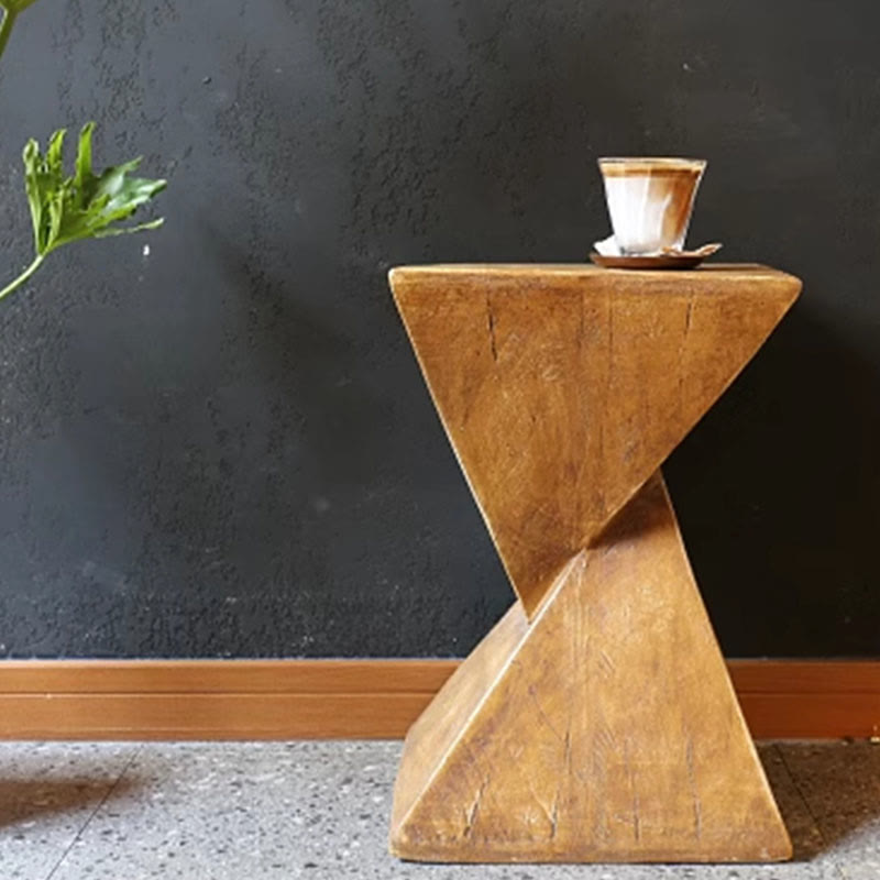 Vintage Antique Wood Finish Side Table - image 4