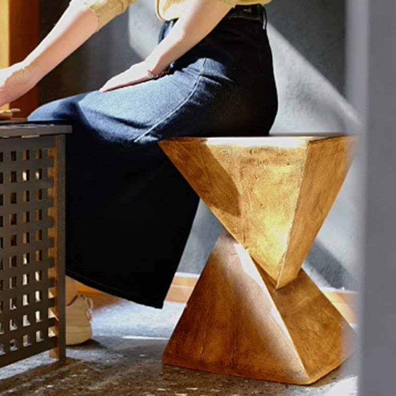 Vintage Antique Wood Finish Side Table