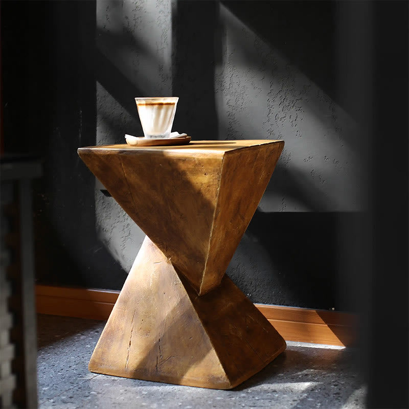 Vintage Antique Wood Finish Side Table - image 2