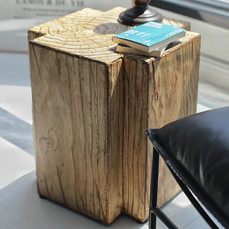 Imitation Tree Ring Side Table