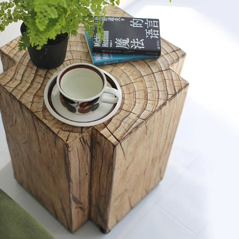Imitation Tree Ring Side Table - image 0