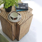 Imitation Tree Ring Side Table - image 0
