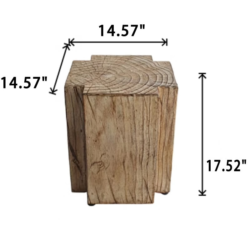 Imitation Tree Ring Side Table - image 8