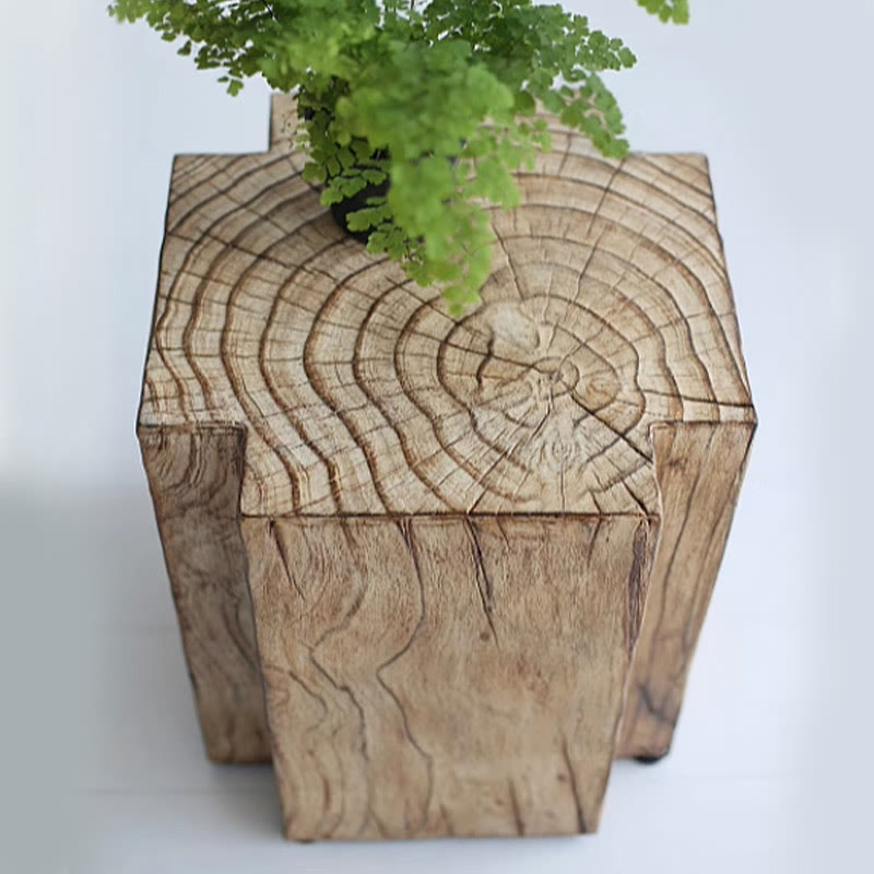 Imitation Tree Ring Side Table