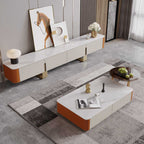 Rectangular Saddle Leather Coffee Table - image 2