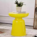 Modern Removable Mental Side Table - Yellow - image 4