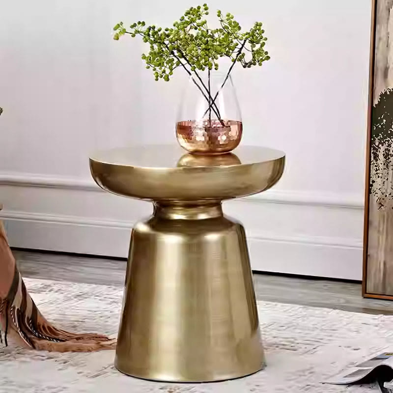 Modern Removable Mental Side Table - Bronze - image 2