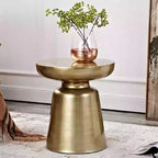 Modern Removable Mental Side Table - Bronze - image 2