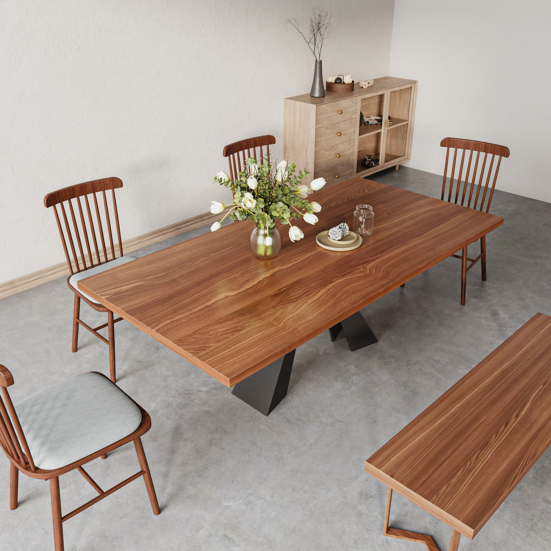 Modern Wood Dinging Table Kitchen Table