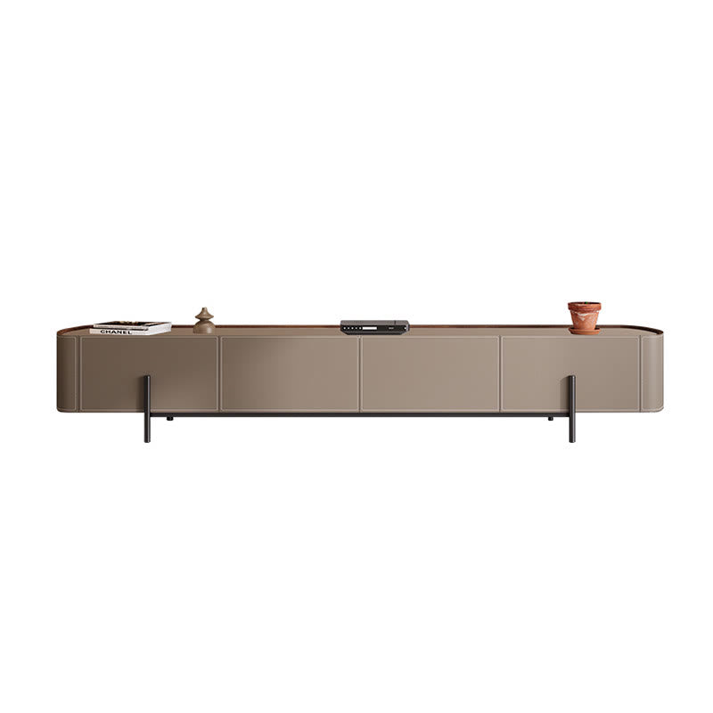 Multifunctional Saddle Leather Tv Stand
