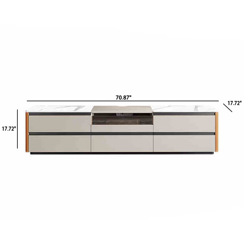 Flip-top Laser Saddle Leather TV Stand - image 10