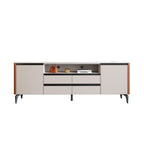 Saddle Leather TV Stand With High Legs - image 1