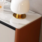 Saddle Leather TV Stand With High Legs - image 7