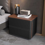 Mid-century Saddle Leather Chest Of Drawers - 2xBlack - image 4