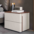 Mid-century Saddle Leather Chest Of Drawers - 2xBeige - image 8