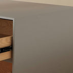 Gold High-leg Saddle Leather Nightstand - image 12