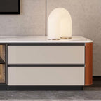 Large Storage Saddle Leather TV Stand - image 7