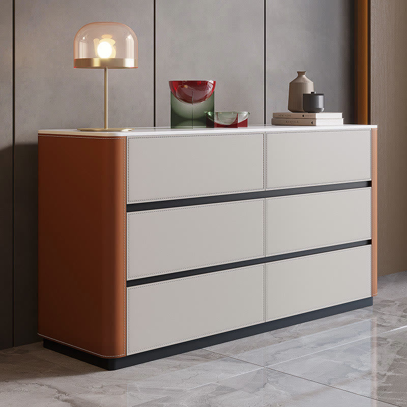 Saddle Leather Multi-purpose Sideboard - image 4
