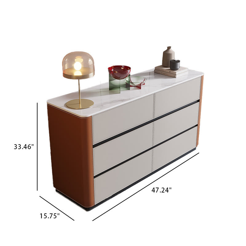 Saddle Leather Multi-purpose Sideboard - image 9