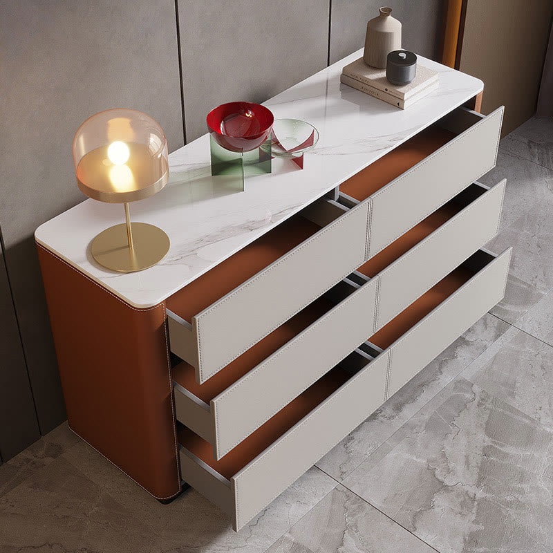 Saddle Leather Multi-purpose Sideboard - image 3