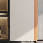Saddle Leather Tall Sideboard With Glass Door - image 6