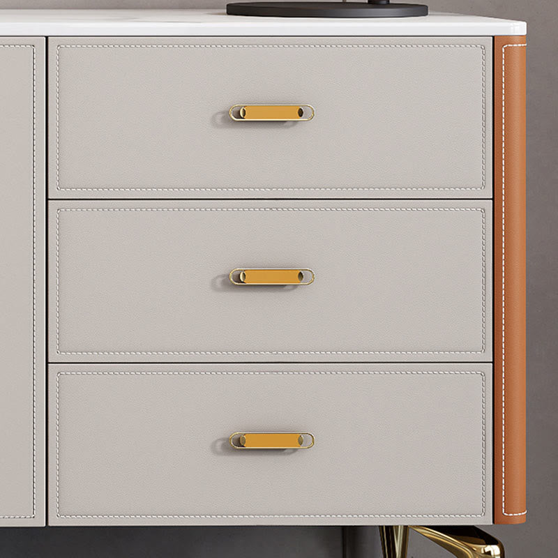 Modern Saddle Leather High Leg Sideboard - image 7