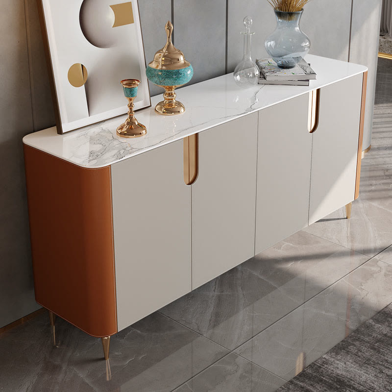 Large Sideboard Storage Cabinet With 4 Doors - image 6