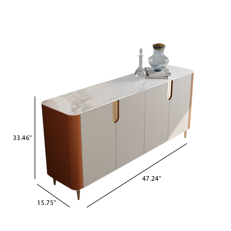 Large Sideboard Storage Cabinet With 4 Doors - image 1