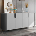 Large Sideboard Storage Cabinet With 4 Doors - Grey - image 0