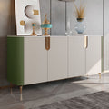 Large Sideboard Storage Cabinet With 4 Doors - Green - image 0