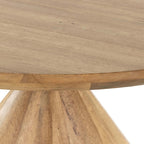 Mid-century Solid Wood Color Round Dining Table - image 2