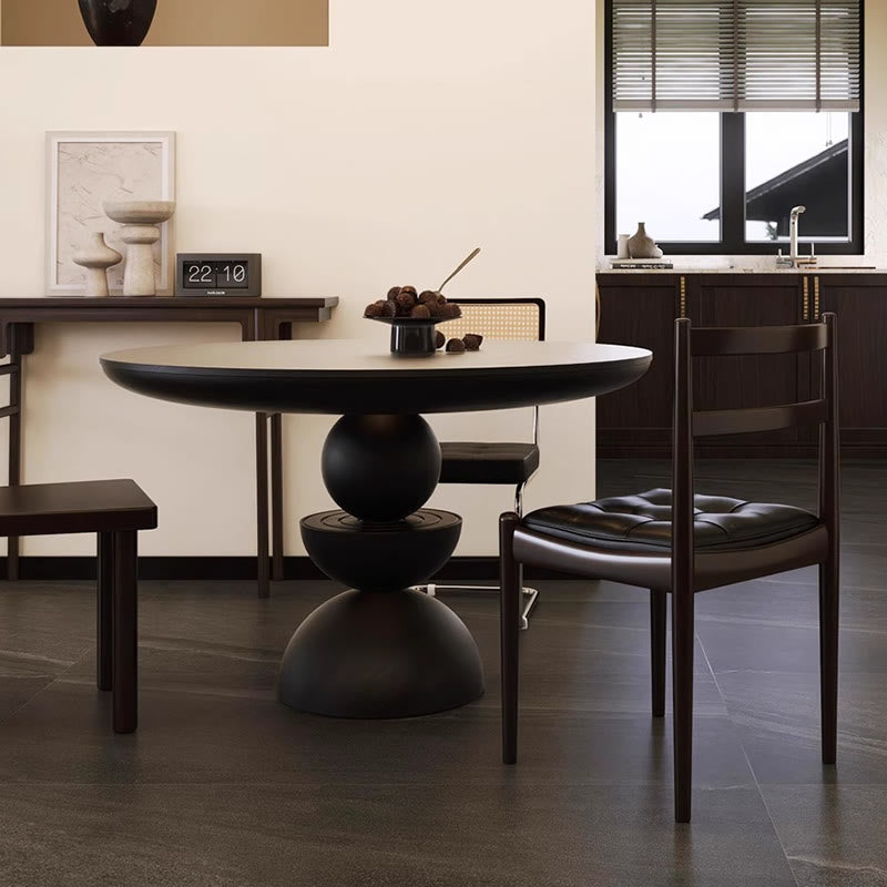 Creative Round Solid Wood Dining Table - image 3