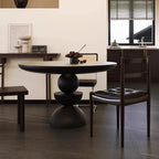 Creative Round Solid Wood Dining Table - image 3