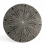 Black Painted Solid Wood Round Dining Table - image 6