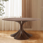 Mid-century Walnut Small Round Dining Table - Walnut - image 0