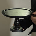 Round Shape Wooden Table Display Cake Stand  - Black - 6.89"W x 6.89"L x 4.13"H - image 5
