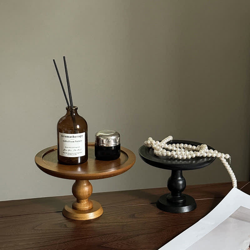 Round Shape Wooden Table Display Cake Stand  - image 4