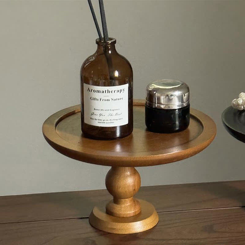 Round Shape Wooden Table Display Cake Stand  - image 3