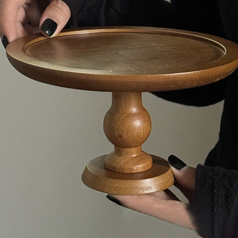 Round Shape Wooden Table Display Cake Stand  - image 2