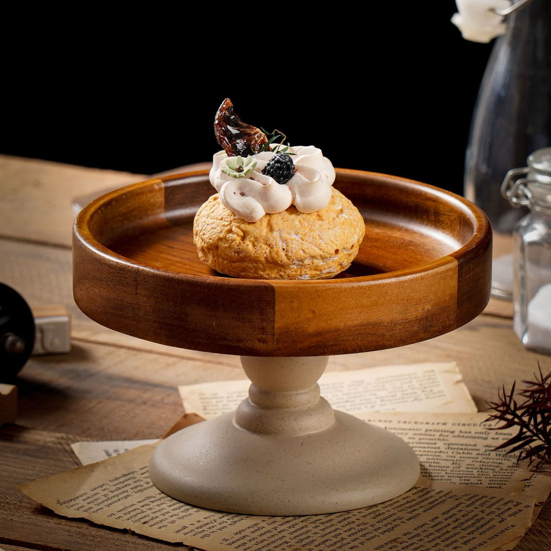 Stand Round Cake Holder Serving Tray