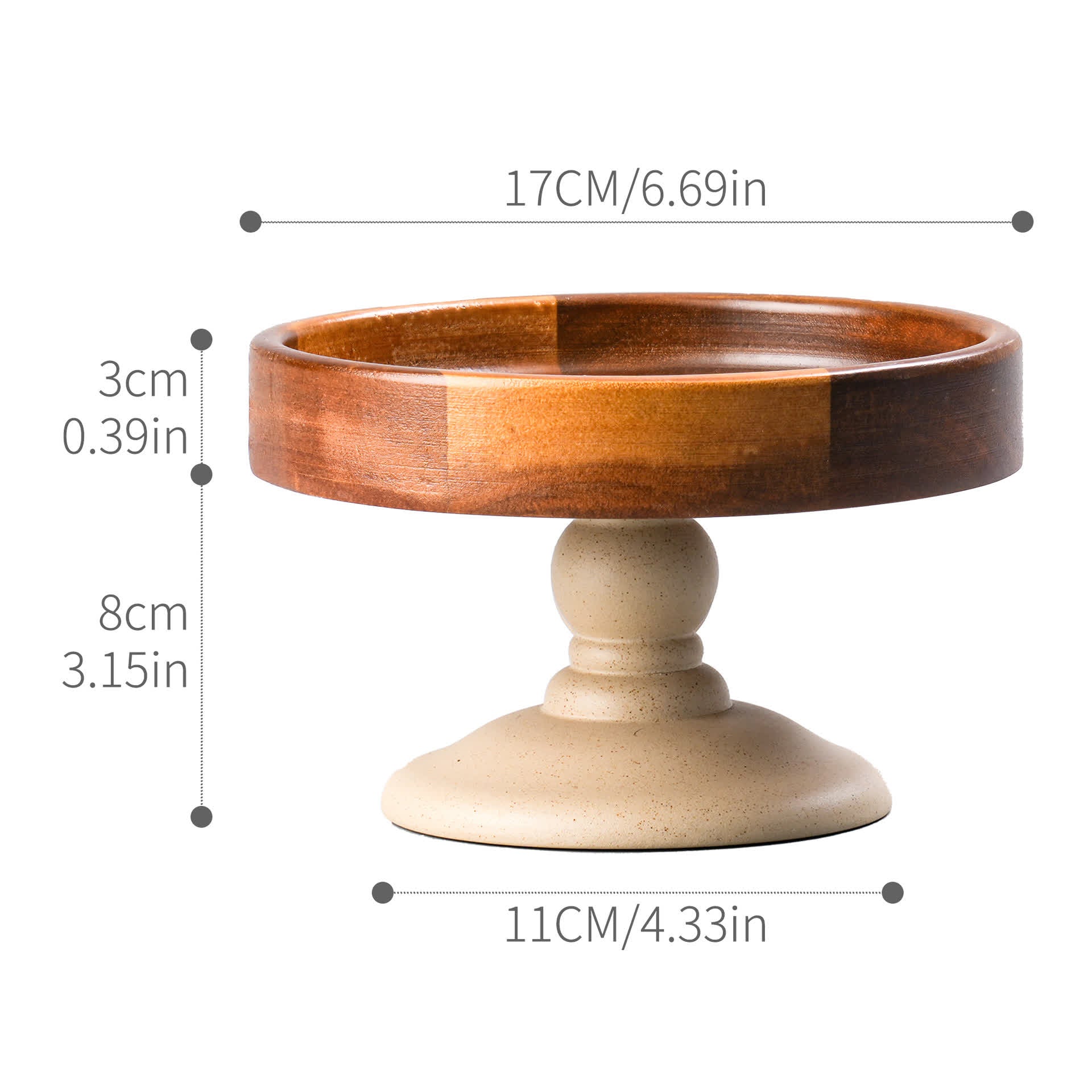 Stand Round Cake Holder Serving Tray - image 6