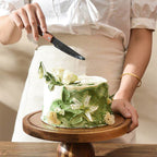 Wooden Transparent Stand Tray Dessert Plate  - image 1