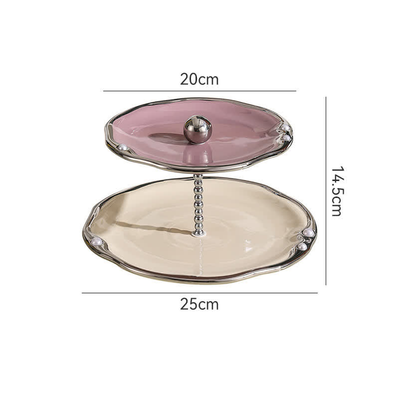 Multi-layer Ceramics Table Cupcake Stand - image 12
