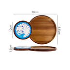 Cute Cat Wooden Breakfast Snack Tray  - B - Round - image 7
