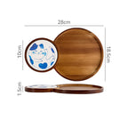 Cute Cat Wooden Breakfast Snack Tray  - D - Round - image 11