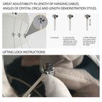 15.7-inch Luxury Modern Pendant Light Crystal Chandelier  - image 7