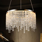 15.7-inch Luxury Modern Pendant Light Crystal Chandelier  - Sliver - image 0